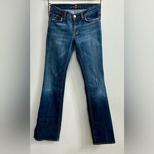 7 For All Mankind Dark Blue Boot Cut Jeans
